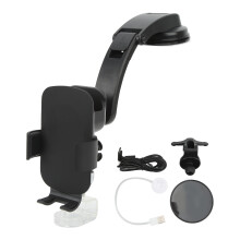 High Performance Wireless Car Charger With Strong Suction Base And Automatic Clamping Technology Universal Compatibility