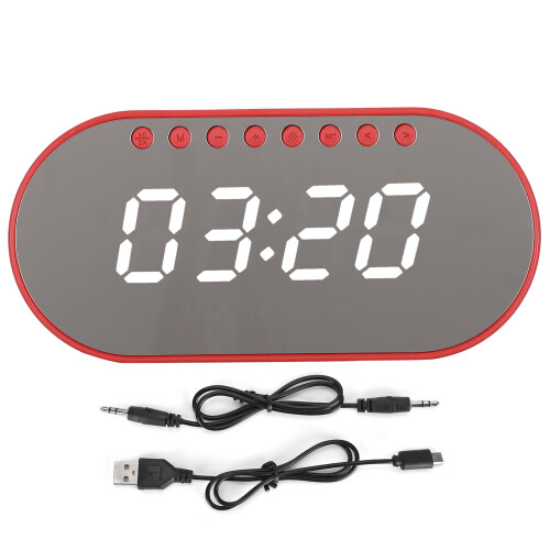 Ψηφιακό ξυπνητήρι με Bluetooth Hands Free κλήσεις, ραδιόφωνο FM και ασύρματη βάση φόρτισης,