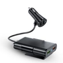 Luchtaire USB Ilchalafort Gluaisteáin Luchtaire Cliste Tapa Uasghrádaithe 108W le Comhoiriúnacht Uilíoch agus Solas Táscaire le haghaidh