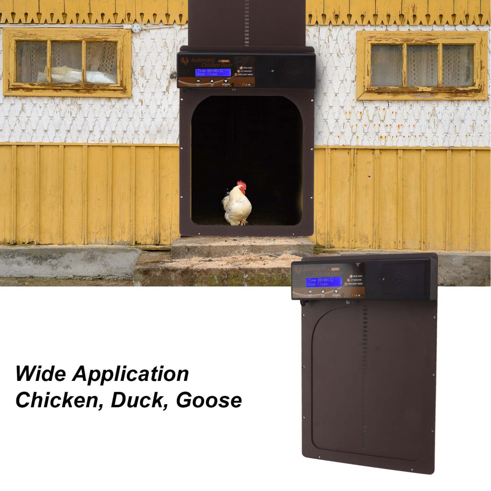 Light Sensor & Timer Chicken Door with Remote