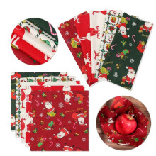 Christmas Cotton Patchwork Fabric 20x25cm for DIY Sewing & Crafts