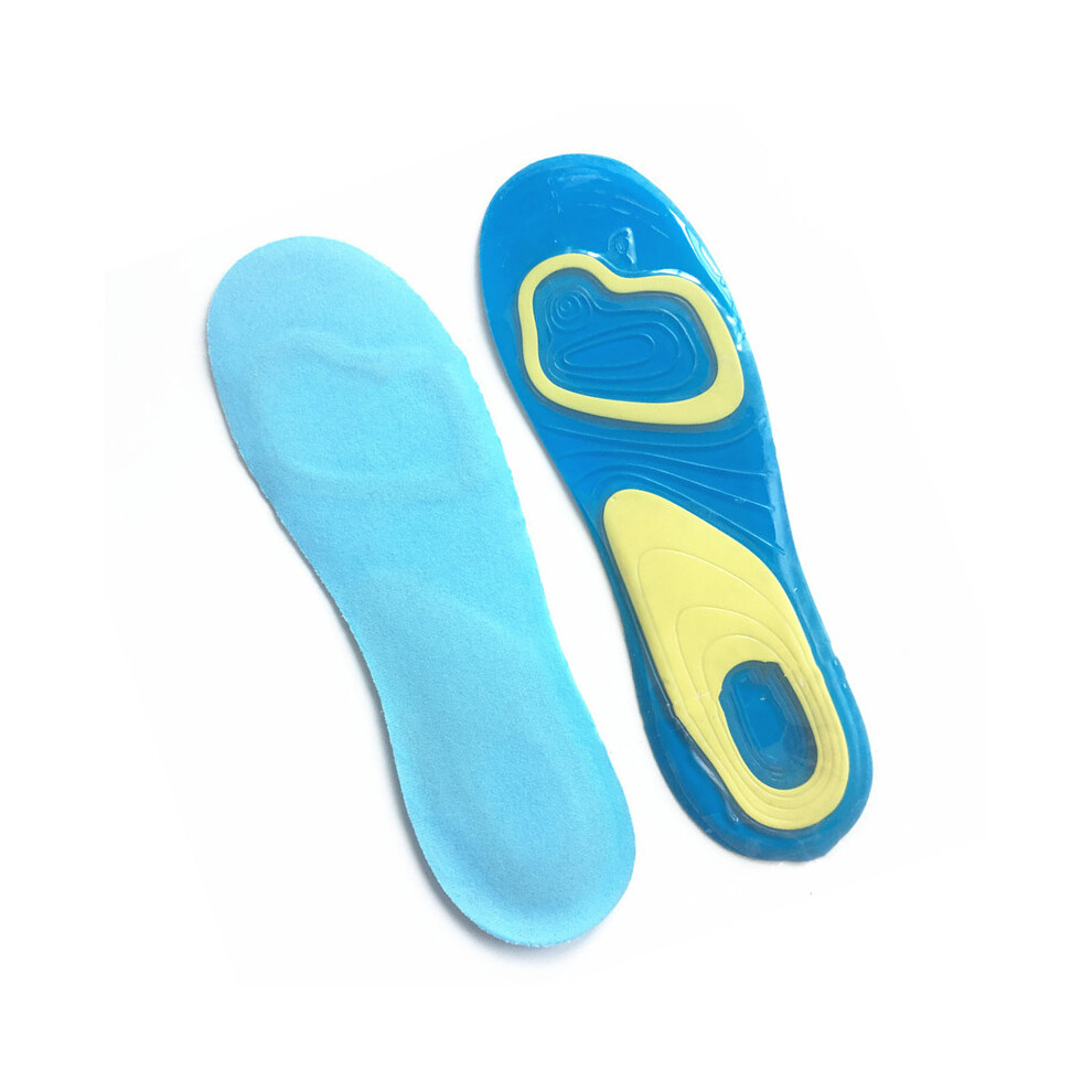 High Rebound Silicone Insoles Shock Absorption Arch Support Women Adult Shoe Inserts