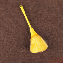 Tragbare Zweispitzen-Staubbürste, 24 cm Nylon-Kunststoffreiniger, Gelb