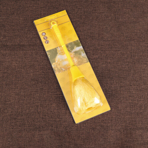 Portable Dual-End Dusting Brush 24cm Nylon Clean Tool Yellow 2