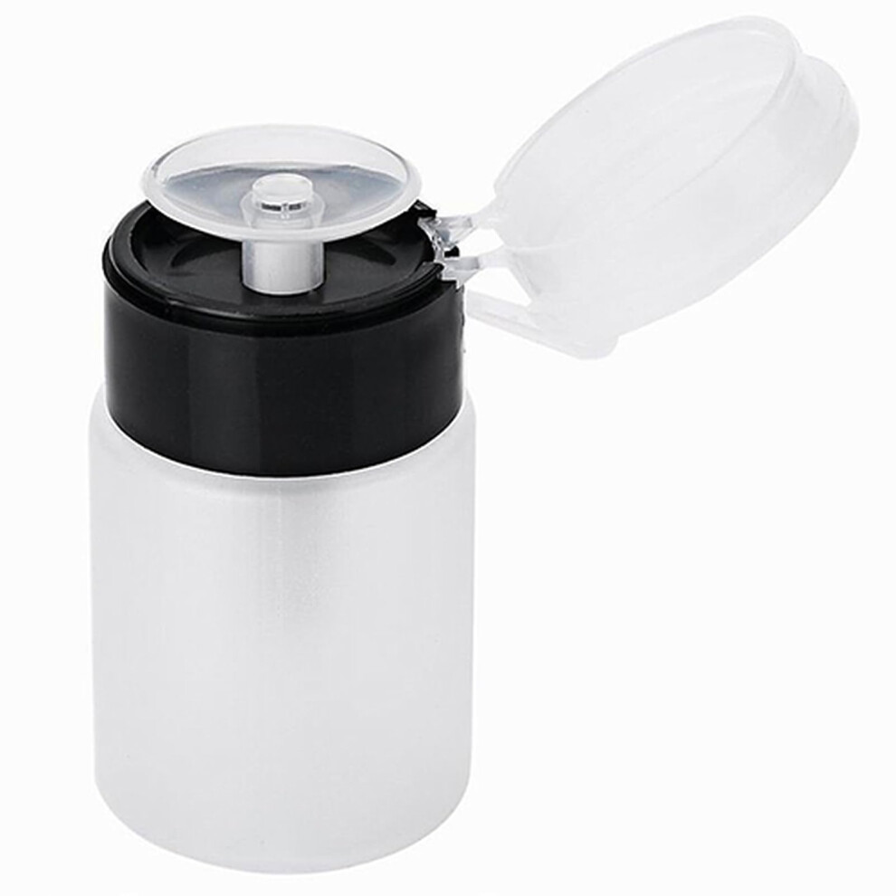 Nail Art Liquid Dispenser Bottle for Gel Polish Remover, Refillable Acetone Pump Container