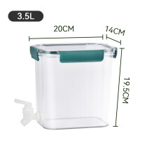 3.5L Green Cold Water Kettle with Faucet