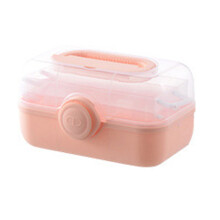 Emergency Supplies Storage Box Multi Compartment Medical Cabinet Transparent Lid Lightweight Durable Plastic First Aid Kit Organizer Household