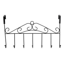 Instalare fără unelte, Design decorativ elegant, Cârlige deasupra ușii pentru agățat, Cuier pentru haine cu 7 cârlige pentru haine,