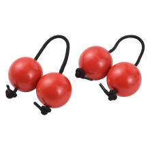 2 pezzi Aslatua Shakers, palline di sabbia da 5 cm, rosso/blu