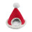 Nid de hamster de Noël en velours rouge, 140 mm 1