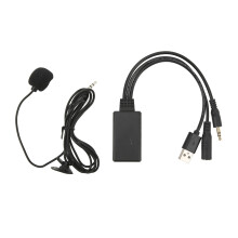 Módulo receptor Bluetooth auxiliar para coche con micrófono. Material ABS de alta calidad. Larga vida útil. Plug and Play. Fácil instalación.
