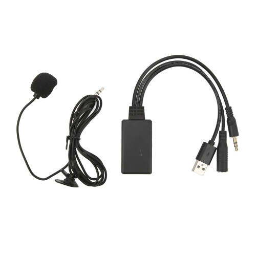Βοηθητική μονάδα δέκτη Bluetooth για αυτοκίνητο με μικρόφωνο, υλικό ABS υψηλής
