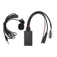 Adaptador de audio para coche Bluetooth 5.0 con sonido de alta fidelidad y función manos libres. Instalación Plug and Play sin esfuerzo para