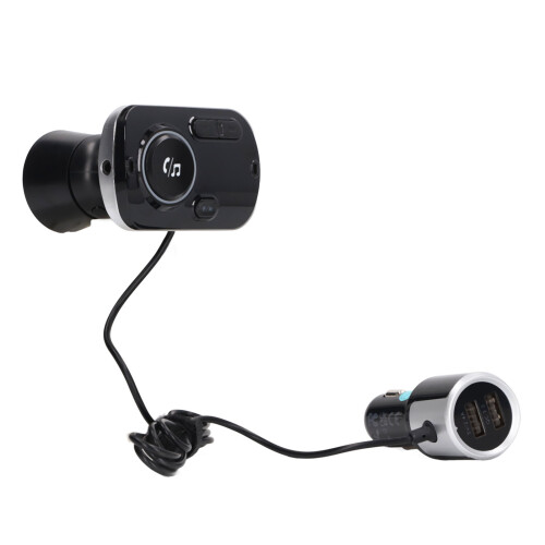 Προσαρμογέας ραδιοφώνου FM με Bluetooth για κλήσεις hands-free, διπλοί φορτιστές USB και 2