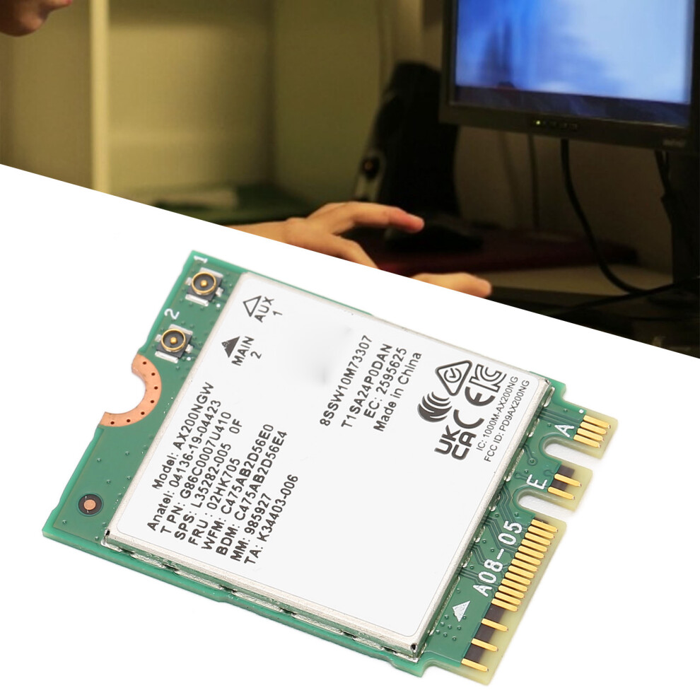 Ngff Wifi 6 Bluetooth 5.1 Network Card Dual Band 574Mbps/2400Mbps 7901383581472