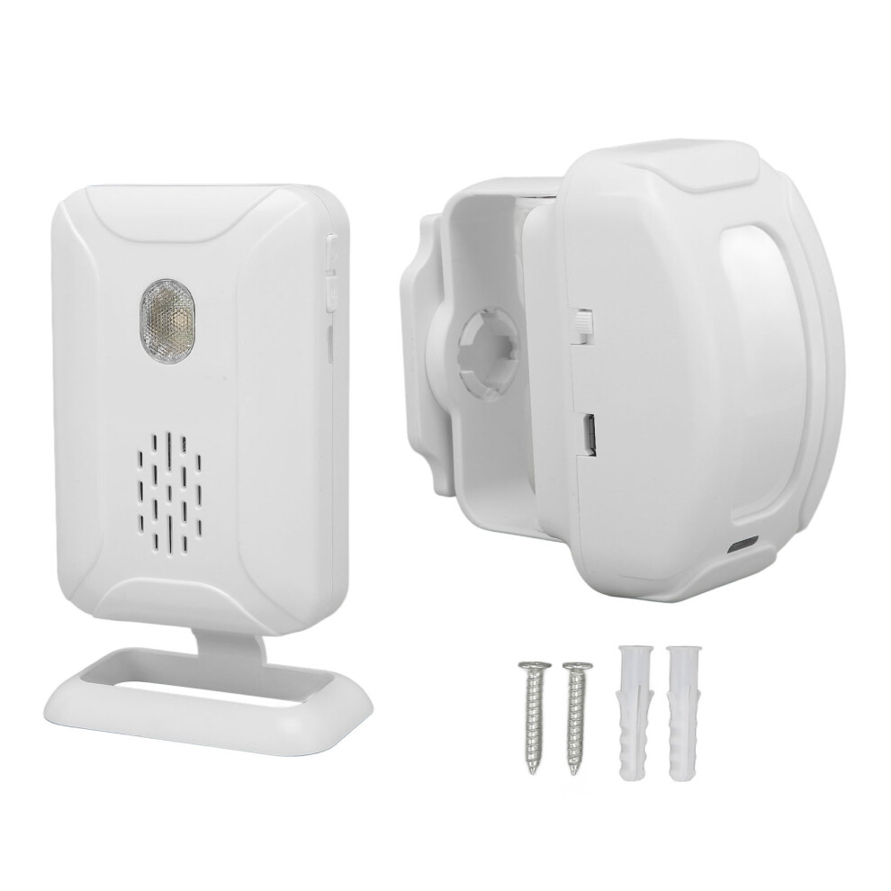 Wireless Motion Detector Alarm For Business, Motion Sensor Doorbell With Adjustable Volume5modes Operation Wide Range Transmission Multi Purpose 9028731831282