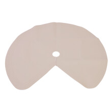 Circle Pre-Cut Silicone Shelf Liner Non-Slip, Heat-Resistant Khaki