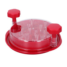 Hähnchen-Zerkleinerer 15 cm, transparent, rutschfeste Unterlage