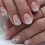 Pink and White Gradient Press on Nails Square Acrylic Full Cover Medium Length Reusable False Nails 24Pcs 1