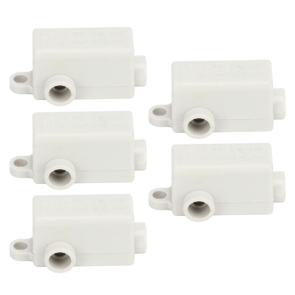 Flame Retardant Inline Junction Connector Box Quick Wiring Connection Fireproof Casing Terminal Block, Wide Application Range For Electrical Wiring 9357860197519