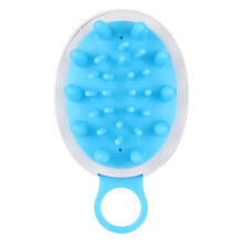 Escova de Banho Massageadora Suave, Massageador de Couro Cabeludo Estilo Pet com Estrutura Sem Costuras para Higiene e Durabilidade