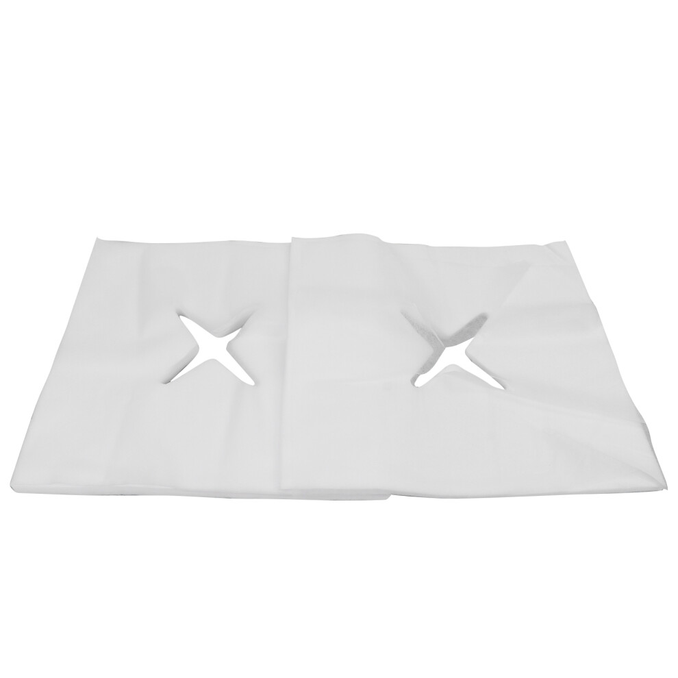 Odorless Nonwoven Face Cradle Covers Breathable Disposable Pillowcase Covers with Hole Design Skin Friendly Good Water Absorption for Spas Beauty