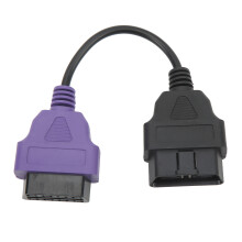 OBD2-Scanner-Kabel für Fiat | Hochpräziser Diagnoseadapter, lila Stecker