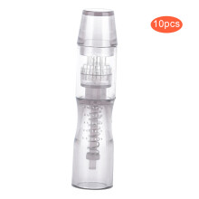 Transparent Plastic Shell Cartridge Needles, Sterilized Permanent Makeup Needles with Safety Membrane Compatible with Cordless Tattoo Machine for