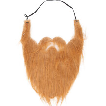 Roleplay Must Have Fake Beard With Elastic Band For Halloween Cosplay, Fun Facial Hair Moustache Eco Friendly Durable Skin Friendly Fiber Flannel