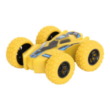 Pull Back Design RC Car Toy Kids Stunt Vehicle2.4GHz Remote Control Friction Powered Inertia Stunt Car Cool Headlights Off Road All Terrain