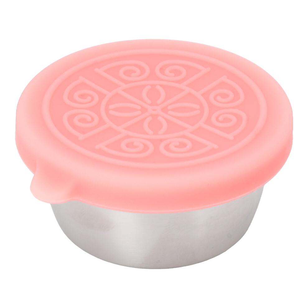 Stainless Steel 50ml Essential Oil Container with Pink Lid