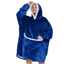 Warming Loose Hooded Blanket Sweatshirt Oversized Sherpa Fleece Hoodie Blanket for Adults Cozy Winter Wearable Hoodie with Extra Storage Pockets Easy