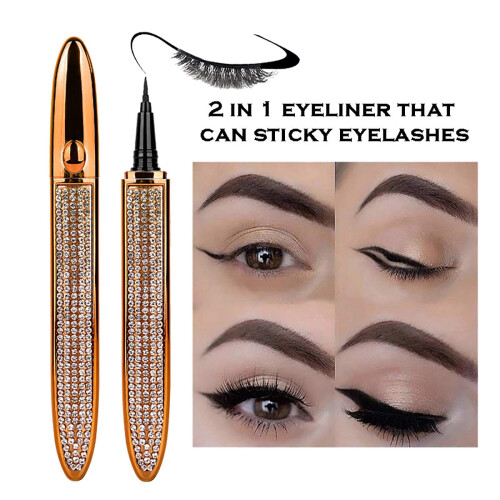 SelfAdhesive Waterproof Liquid Eyeliner Pen with Precise Fine Tip for LongLasting False Lashes 2