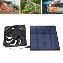 5W Solarpanel Lüfter Tragbar Umweltfreundlich Leise Kompakt Für Haustierhaus