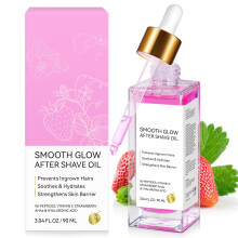 Strawberry Vanilla After Shave Oil for Women Smooth Skin, Hydrating Post Shave Serum 3 Fl Oz