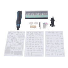 Mini kabelloses Rotationswerkzeug-Set 3,6V 15000U/min Blau, wiederaufladbar