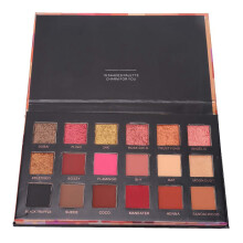 Professionele 18-kleuren oogschaduwpalet, langdurige, waterdichte, matte, glinsterende en glitter oogschaduwset, makkelijk te blenden, veganistisch