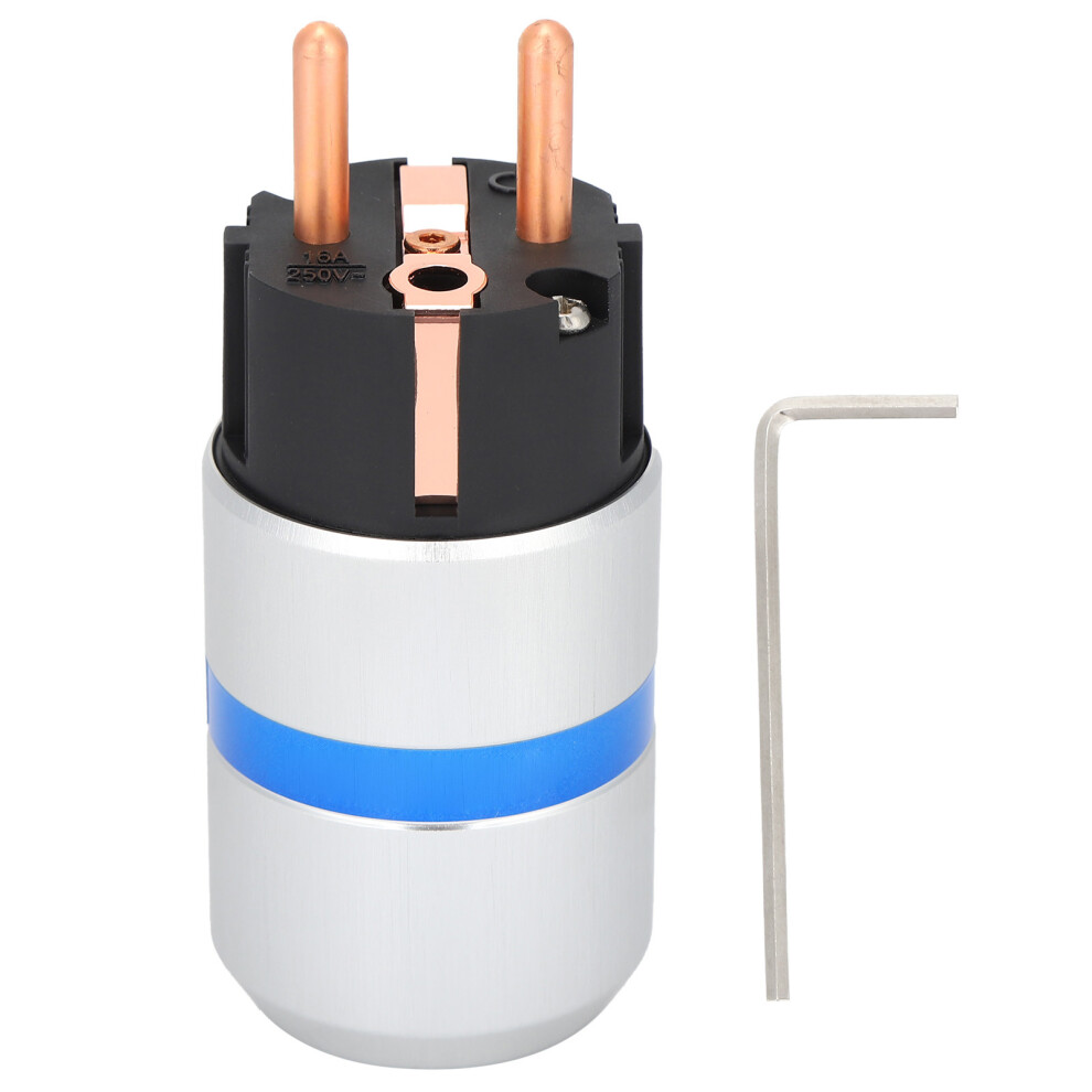 Hi End Power Connector Plated Pure Copper Rhodium Plated Copper Attractive Design Durable Performance For High Fidelity Sound Systems Wide Gold 9479868810051