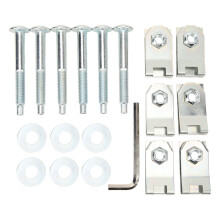 Upgraded Truck Bed Mounting Hardware Kit With Precision Fit, Heavy-Duty Steel Components For Select Ford Models Keeps Bed Secure Factory OEM Fit Form