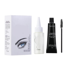 Wimpern- und Augenbrauenfärbeset für vollere, dichtere Wimpern, glänzend schwarz, wasserfest, schweißresistent, für den professionellen und
