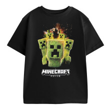 Minecraft Boys Creeper Photograph Short-Sleeved T-Shirt