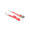 Rust Proof 1in 25mm Ratcheting Straps Red 1