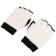 Taekwondo Half-Finger Gloves M, 1 Pair, Black