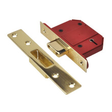 (68mm, Satin Brass) Union Strongbolt 2100s 5 Lever Mortice Deadlock