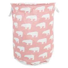 Laundry Basket With Handles, Foldable Waterproof Toy Bin Canvas Material For Home And Nursery Real Touch Feel Suitable For Various Spaces Like