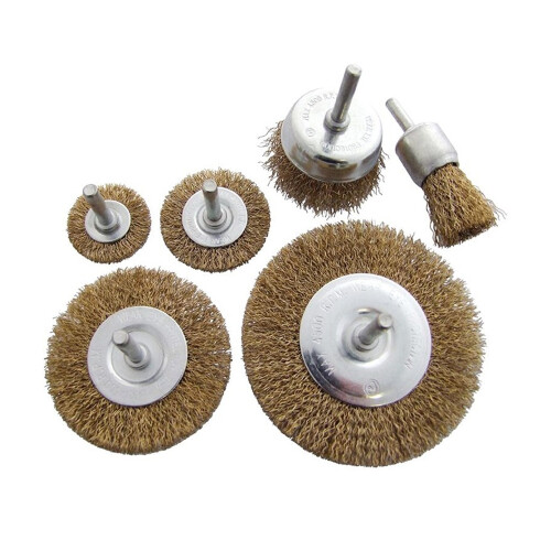 Amtech Wire Wheel Brush Set 6pk