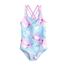 (8-9 Years, Multicoloured) Squishmallows Girls Characters All-Over Print One Piece Swimsuit