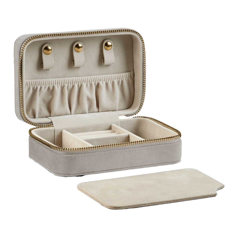 Bagbase (One Size, Moonstone) Velvet Travel Jewellery Box