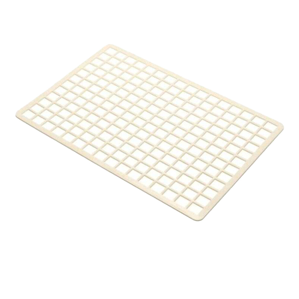 Addis (One Size, Linen) Plastic Checkered Sink Mat