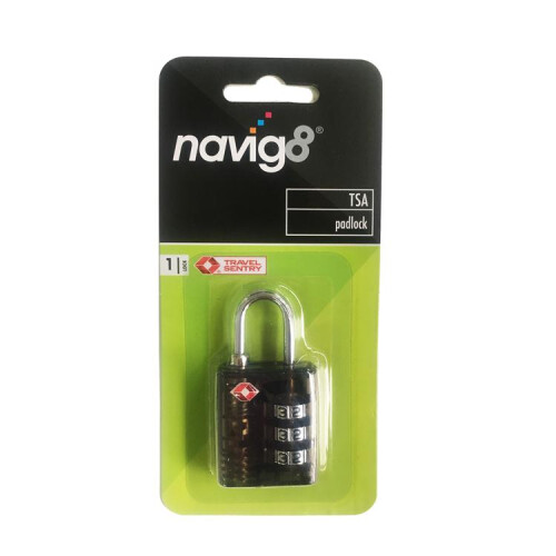 Navig8 Travel TSA Combination Padlock